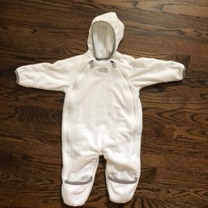 The North Face fleece white bunting